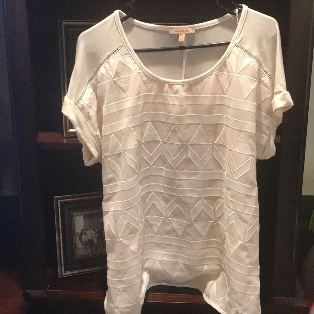 Skies are Blue cream Blouse